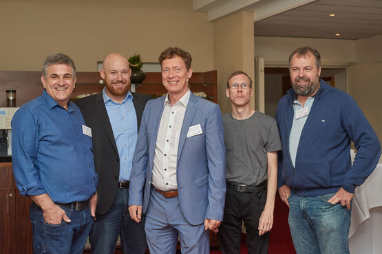 Left to right: Nedo Repusic (Minusines), Michael Gut (Secusys), Gernot Pfannhauser (LST), Andreas Ammann (Secusys), Jean-Luc Kuhlmann (Minusines)