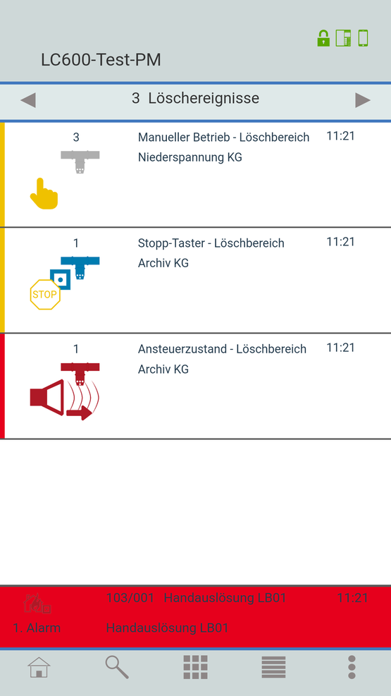 REACT - Integration der Löschanlagen 